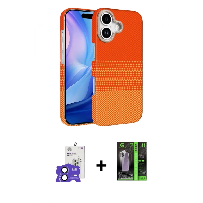 MARSİLYAN™- iPhone 17 Kılıf Doruk Serisi - Şeffaf 360 Full Body Arka Koruyucu + Bilvis Titan Kamera Lens - SH