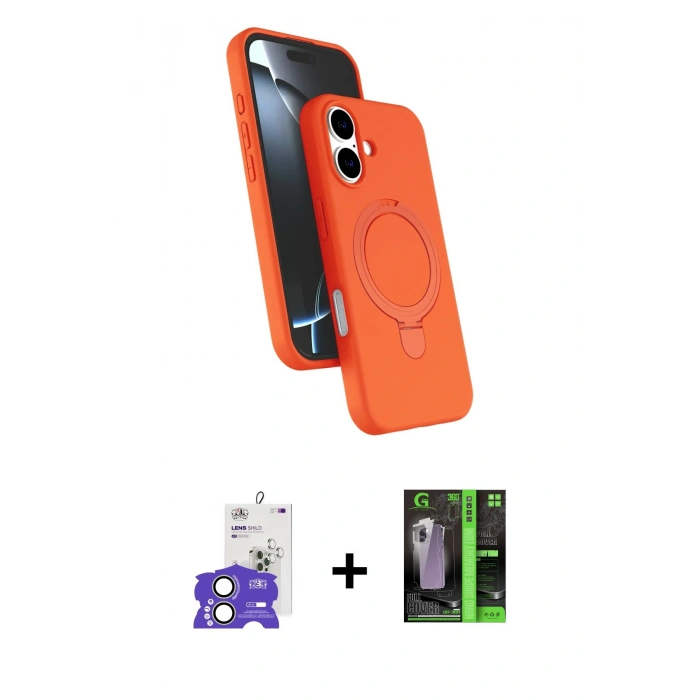 MARSİLYAN™- iPhone 17 Kılıf İz Işık Koleksiyonu - Şeffaf 360 Full Body Arka Koruyucu + Bilvis Titan Kamera Lens - AKYL