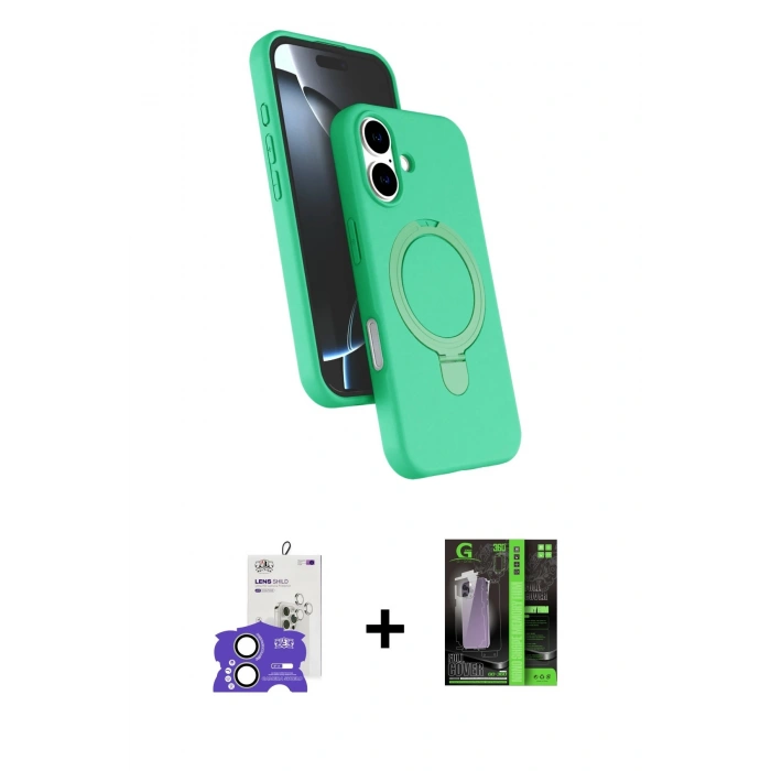 MARSİLYAN™- iPhone 17 Kılıf İz Işık Koleksiyonu - Şeffaf 360 Full Body Arka Koruyucu + Bilvis Titan Kamera Lens - AKYL