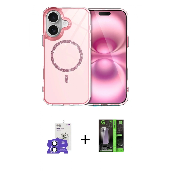 MARSİLYAN™- iPhone 17 Kılıf Kıvılcım Form Prime - Siyah 360 Mat Full Body Arka Koruyucu + Bilvis Titan Kamera Lens - AKMI