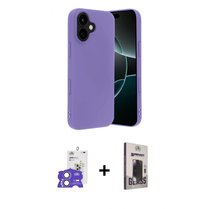 MARSİLYAN™- iPhone 17 Kılıf Kozmos Yansıma Özel Seri - Siyah Bilvis Hayalet Cam Ekran Koruyucu + Bilvis Titan Kamera Lens - LA