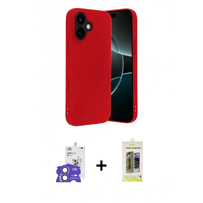 MARSİLYAN™- iPhone 17 Kılıf Kozmos Yansıma Özel Seri - Siyah Joko Magic 5D Hayalet Cam + Açık Yeşil Bilvis Titan Kamera Lens