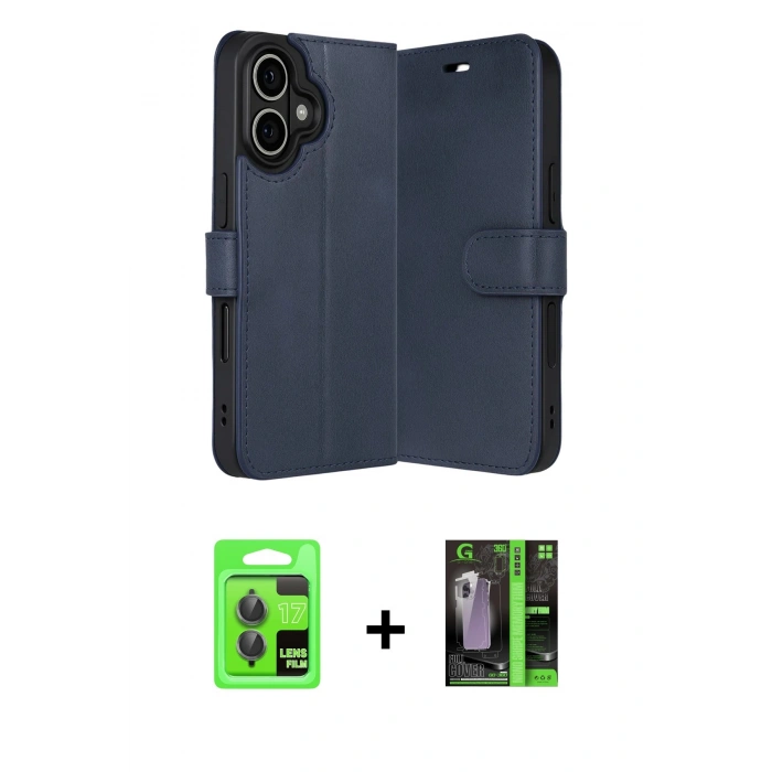 MARSİLYAN™- iPhone 17 Kılıf Siluet Işık Serisi - Şeffaf 360 Full Body Arka Koruyucu + Raze Metal Kamera Lens - GI