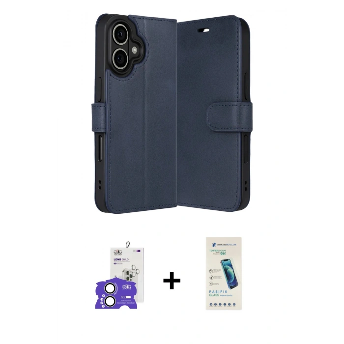 MARSİLYAN™- iPhone 17 Kılıf Siluet Işık Serisi - Şeffaf Pasifik Cam Ekran Koruyucu + Bilvis Titan Kamera Lens - AKYL