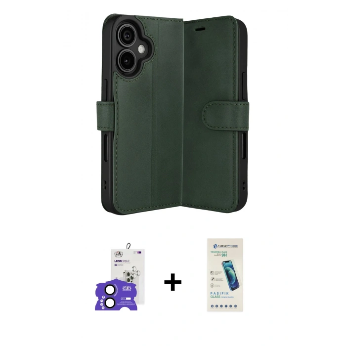 MARSİLYAN™- iPhone 17 Kılıf Siluet Işık Serisi - Şeffaf Pasifik Cam Ekran Koruyucu + Bilvis Titan Kamera Lens - SH