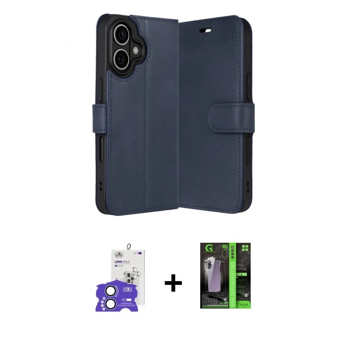 MARSİLYAN™- iPhone 17 Kılıf Siluet Işık Serisi - Siyah 360 Mat Full Body Arka Koruyucu + Bilvis Titan Kamera Lens - AKMI