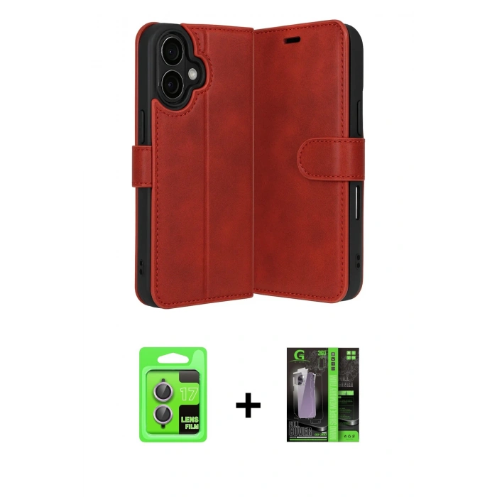 MARSİLYAN™- iPhone 17 Kılıf Siluet Işık Serisi - Siyah 360 Mat Full Body Arka Koruyucu + Raze Metal Kamera Lens - AKMR