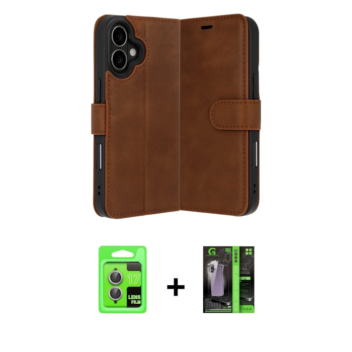 MARSİLYAN™- iPhone 17 Kılıf Siluet Işık Serisi - Siyah 360 Mat Full Body Arka Koruyucu + Raze Metal Kamera Lens - AKMR