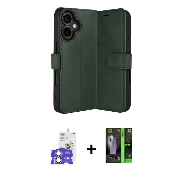 MARSİLYAN™- iPhone 17 Kılıf Siluet Işık Serisi - Siyah 360 Mat Full Body Arka Koruyucu + Bilvis Titan Kamera Lens - AKYL