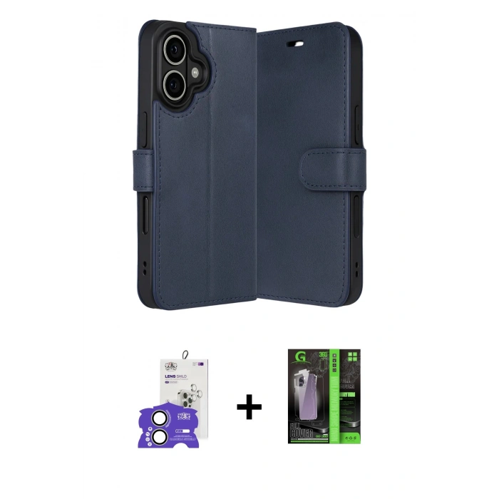 MARSİLYAN™- iPhone 17 Kılıf Siluet Işık Serisi - Siyah 360 Mat Full Body Arka Koruyucu + Bilvis Titan Kamera Lens - AKYL
