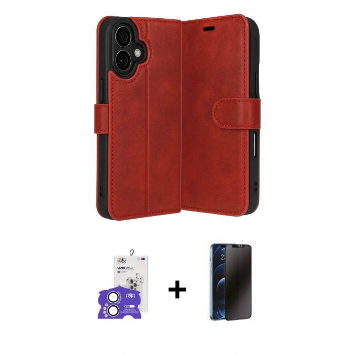 MARSİLYAN™- iPhone 17 Kılıf Siluet Işık Serisi - Siyah 3D Antistatik Hayalet Cam Ekran Koruyucu + Bilvis Titan Kamera Lens - GS