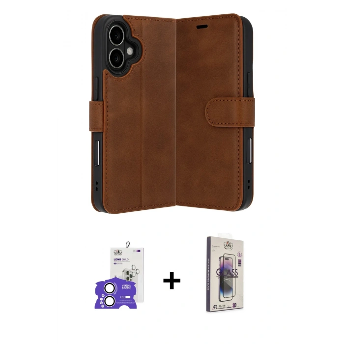 MARSİLYAN™- iPhone 17 Kılıf Siluet Işık Serisi - Siyah Bilvis 3D Cam Ekran Koruyucu + Bilvis Titan Kamera Lens - LA
