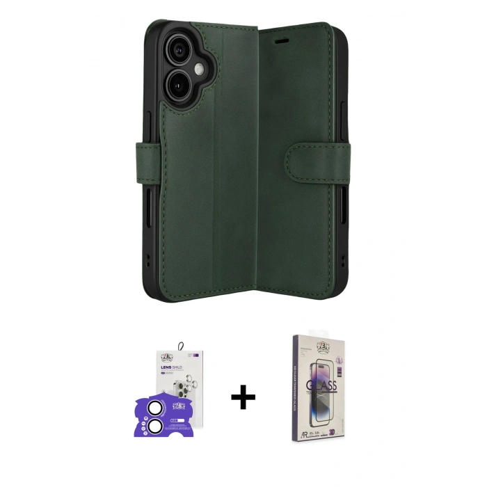 MARSİLYAN™- iPhone 17 Kılıf Siluet Işık Serisi - Siyah Bilvis 3D Cam Ekran Koruyucu + Bilvis Titan Kamera Lens - LA
