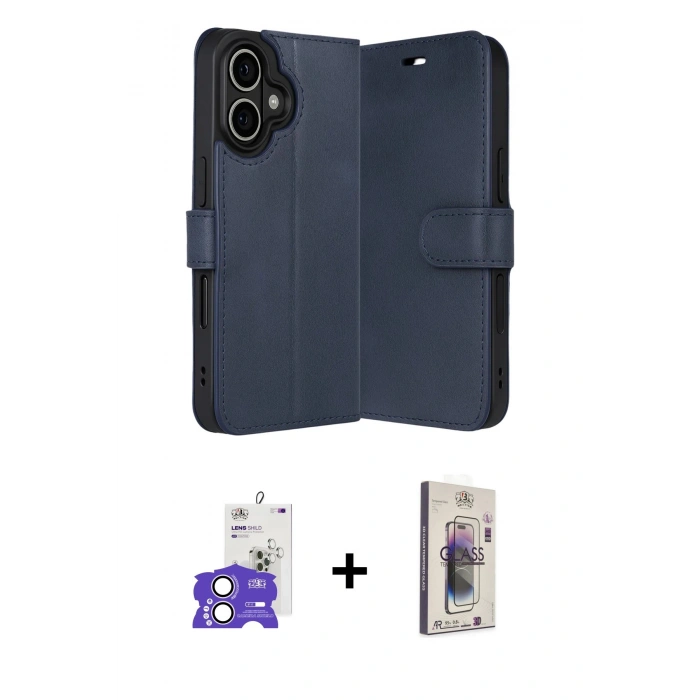 MARSİLYAN™- iPhone 17 Kılıf Siluet Işık Serisi - Siyah Bilvis 3D Cam Ekran Koruyucu + Bilvis Titan Kamera Lens - LA