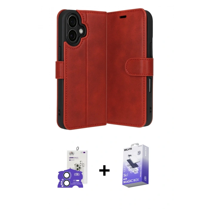 MARSİLYAN™- iPhone 17 Kılıf Siluet Işık Serisi - Siyah Bilvis 5in1 5D Magic Hayalet Cam Ekran Koruyucu + Açık Mavi Bilvis Titan Kamera Lens