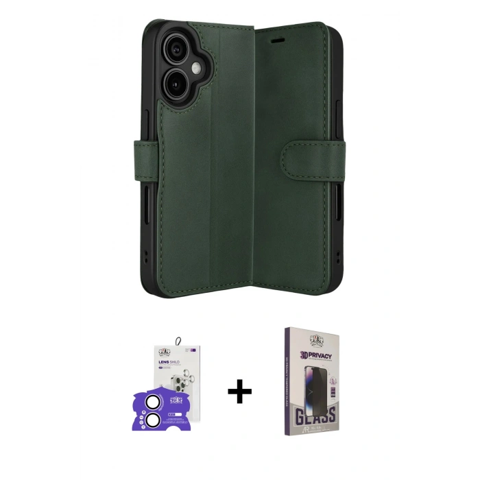 MARSİLYAN™- iPhone 17 Kılıf Siluet Işık Serisi - Siyah Bilvis Hayalet Cam Ekran Koruyucu + Bilvis Titan Kamera Lens - LA