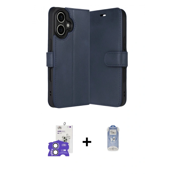 MARSİLYAN™- iPhone 17 Kılıf Siluet Işık Serisi - Siyah Joko Magic 5D Cam + Bilvis Titan Kamera Lens - GS