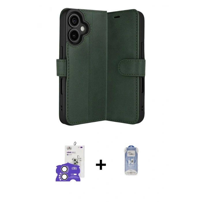 MARSİLYAN™- iPhone 17 Kılıf Siluet Işık Serisi - Siyah Joko Magic 5D Cam + Bilvis Titan Kamera Lens - GS