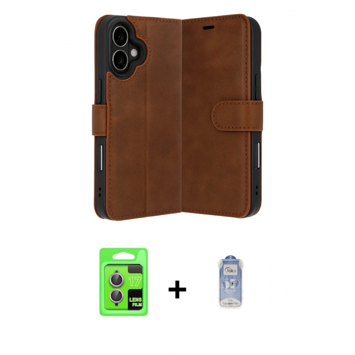 MARSİLYAN™- iPhone 17 Kılıf Siluet Işık Serisi - Siyah Joko Magic 5D Cam + Raze Metal Kamera Lens - AKMR
