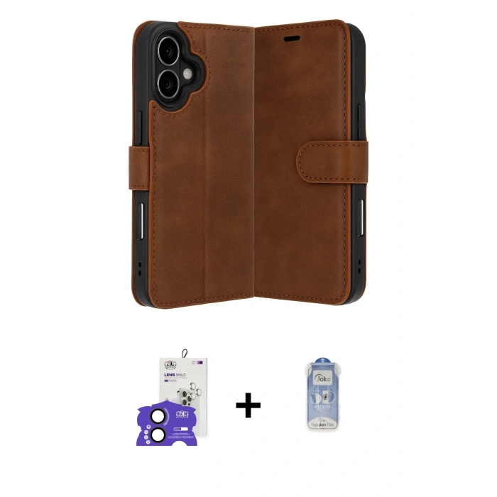 MARSİLYAN™- iPhone 17 Kılıf Siluet Işık Serisi - Siyah Joko Magic 5D Cam + Bilvis Titan Kamera Lens - SH