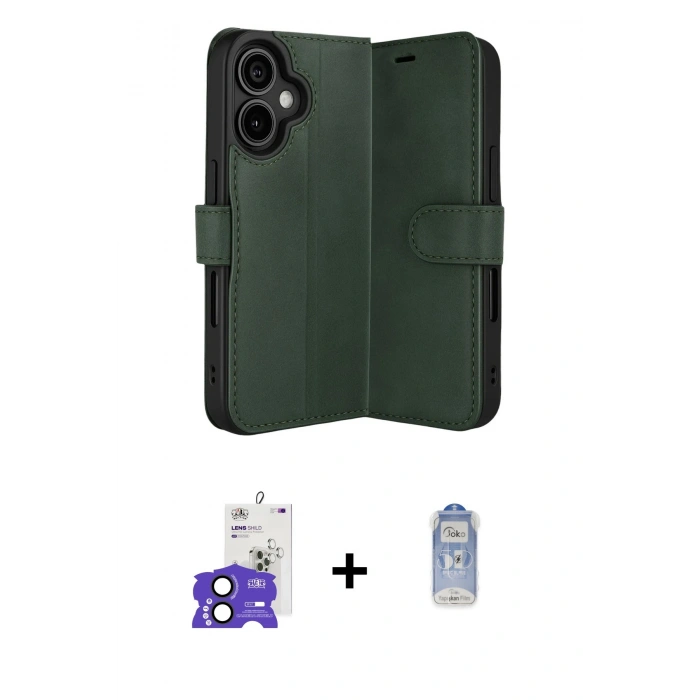 MARSİLYAN™- iPhone 17 Kılıf Siluet Işık Serisi - Siyah Joko Magic 5D Cam + Bilvis Titan Kamera Lens - SH