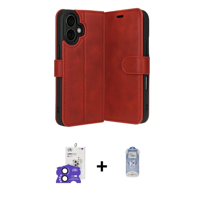 MARSİLYAN™- iPhone 17 Kılıf Siluet Işık Serisi - Siyah Joko Magic 5D Cam + Bilvis Titan Kamera Lens - SH