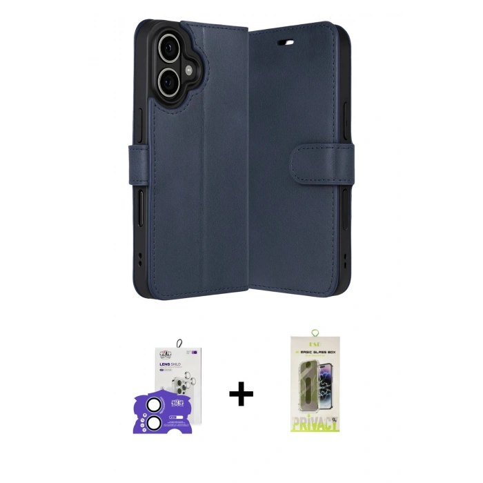 MARSİLYAN™- iPhone 17 Kılıf Siluet Işık Serisi - Siyah Joko Magic 5D Hayalet Cam + Bilvis Titan Kamera Lens - AKMI