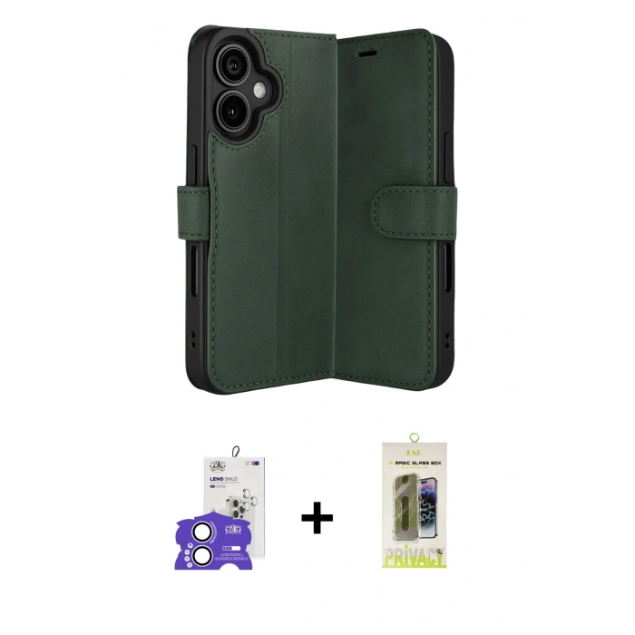 MARSİLYAN™- iPhone 17 Kılıf Siluet Işık Serisi - Siyah Joko Magic 5D Hayalet Cam + Bilvis Titan Kamera Lens - LA