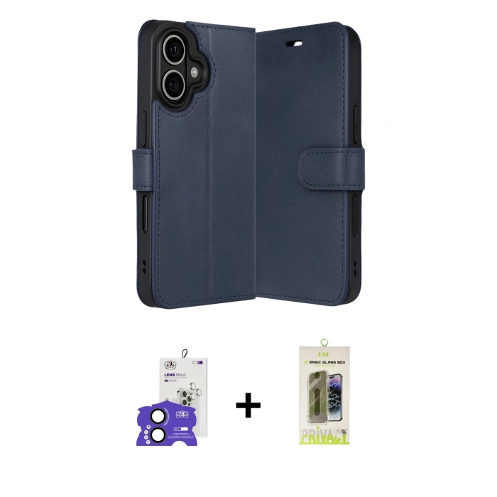 MARSİLYAN™- iPhone 17 Kılıf Siluet Işık Serisi - Siyah Joko Magic 5D Hayalet Cam + Bilvis Titan Kamera Lens - SH