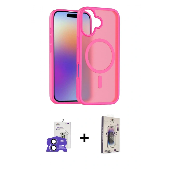 MARSİLYAN™- iPhone 17 Kılıf Siluet Minimal Prime - Siyah Bilvis 3D Cam Ekran Koruyucu + Bilvis Titan Kamera Lens - SH
