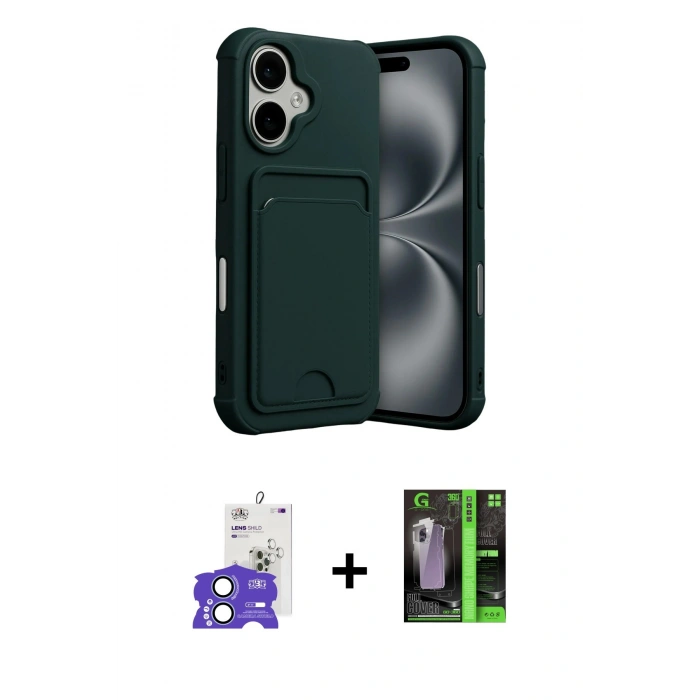 MARSİLYAN™- iPhone 17 Kılıf Vadi Çizgi Prime - Şeffaf 360 Full Body Arka Koruyucu + Bilvis Titan Kamera Lens - AKMI