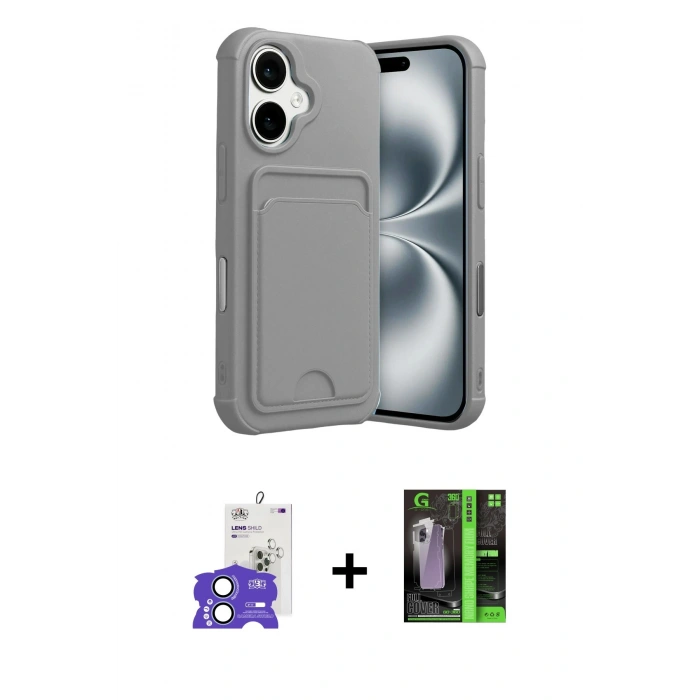 MARSİLYAN™- iPhone 17 Kılıf Vadi Çizgi Prime - Şeffaf 360 Full Body Arka Koruyucu + Bilvis Titan Kamera Lens - AKMI
