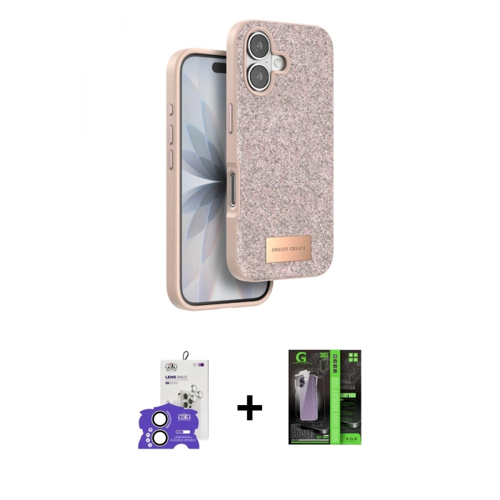 MARSİLYAN™- iPhone 17 Kılıf Vadi Klasik Serisi - Siyah 360 Mat Full Body Arka Koruyucu + Bilvis Titan Kamera Lens - AKYL