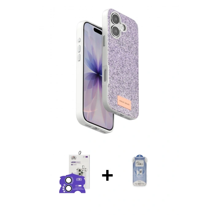 MARSİLYAN™- iPhone 17 Kılıf Vadi Klasik Serisi - Siyah Joko Magic 5D Cam + Bilvis Titan Kamera Lens - AKMI