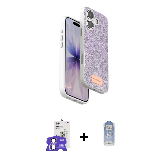 MARSİLYAN™- iPhone 17 Kılıf Vadi Klasik Serisi - Siyah Joko Magic 5D Cam + Bilvis Titan Kamera Lens - LA