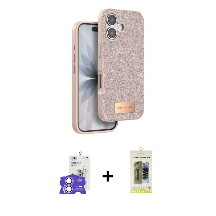 MARSİLYAN™- iPhone 17 Kılıf Vadi Klasik Serisi - Siyah Joko Magic 5D Hayalet Cam + Bilvis Titan Kamera Lens - GS