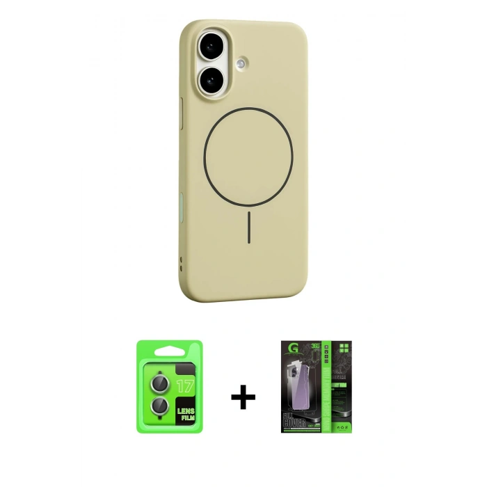 MARSİLYAN™- iPhone 17 Kılıf Yankı Form Serisi - Şeffaf 360 Full Body Arka Koruyucu + Raze Metal Kamera Lens - AKYL