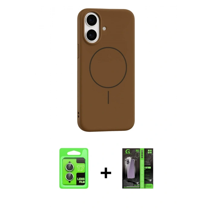 MARSİLYAN™- iPhone 17 Kılıf Yankı Form Serisi - Şeffaf 360 Full Body Arka Koruyucu + Raze Metal Kamera Lens - AKYL