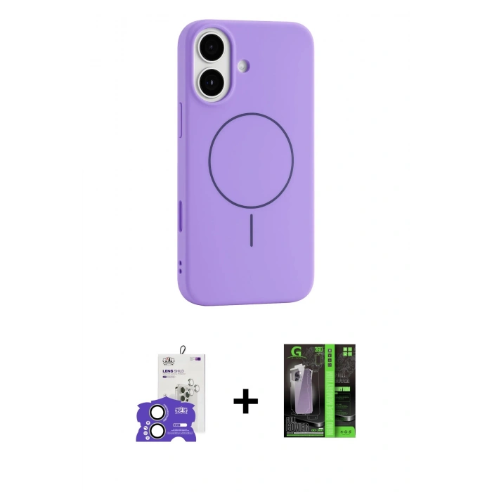 MARSİLYAN™- iPhone 17 Kılıf Yankı Form Serisi - Siyah 360 Mat Full Body Arka Koruyucu + Bilvis Titan Kamera Lens - AKYL