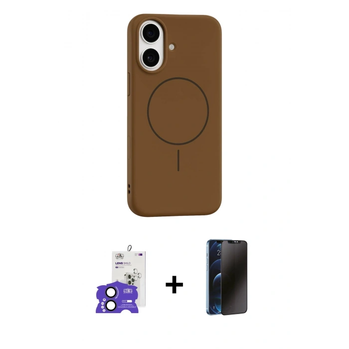 MARSİLYAN™- iPhone 17 Kılıf Yankı Form Serisi - Siyah 3D Antistatik Hayalet Cam Ekran Koruyucu + Bilvis Titan Kamera Lens - SH