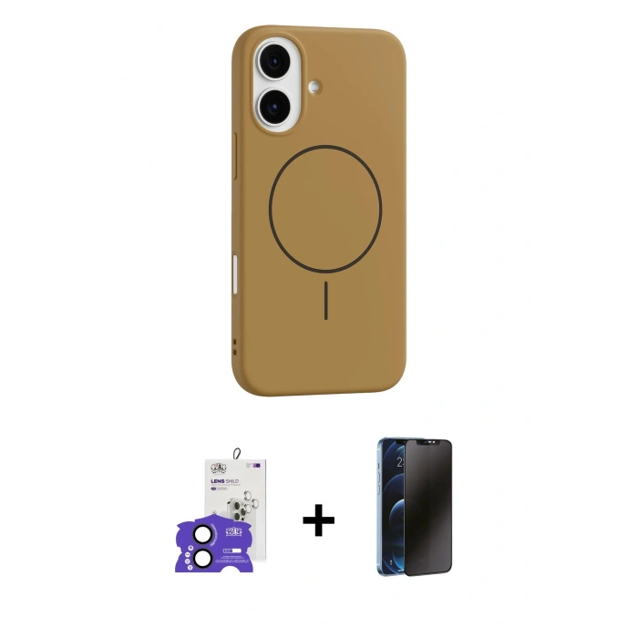 MARSİLYAN™- iPhone 17 Kılıf Yankı Form Serisi - Siyah 3D Antistatik Hayalet Cam Ekran Koruyucu + Bilvis Titan Kamera Lens - SH