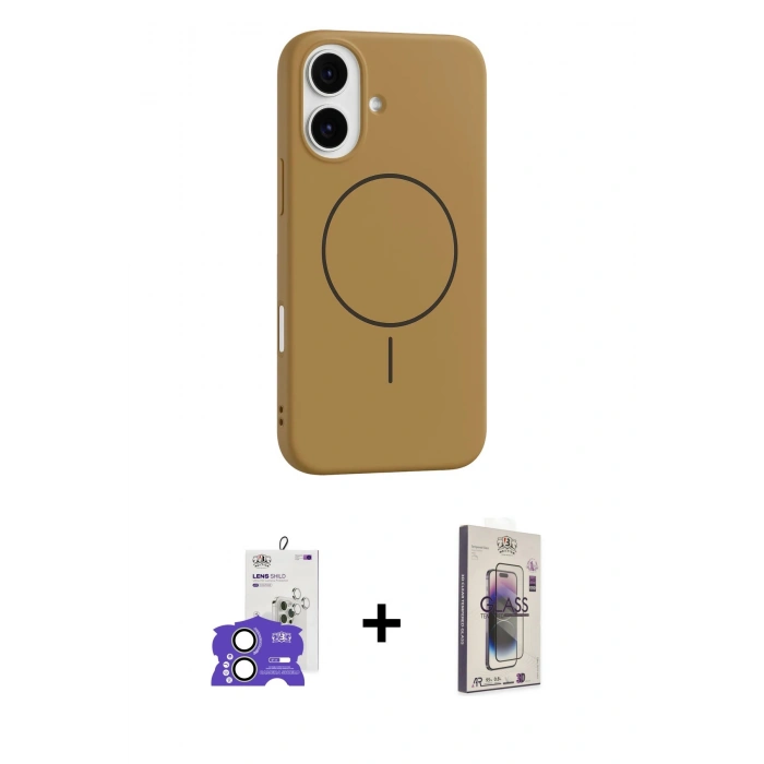 MARSİLYAN™- iPhone 17 Kılıf Yankı Form Serisi - Siyah Bilvis 3D Cam Ekran Koruyucu + Bilvis Titan Kamera Lens - AKYL