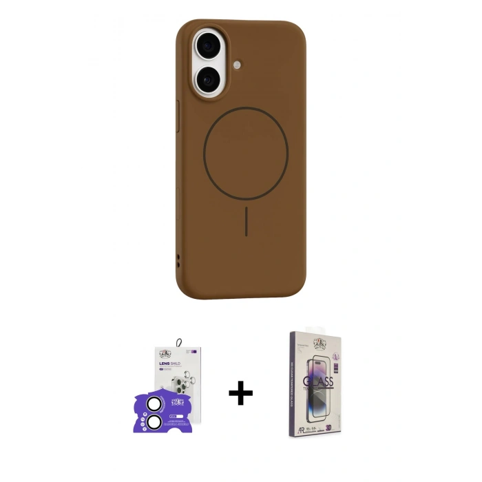 MARSİLYAN™- iPhone 17 Kılıf Yankı Form Serisi - Siyah Bilvis 3D Cam Ekran Koruyucu + Bilvis Titan Kamera Lens - AKYL