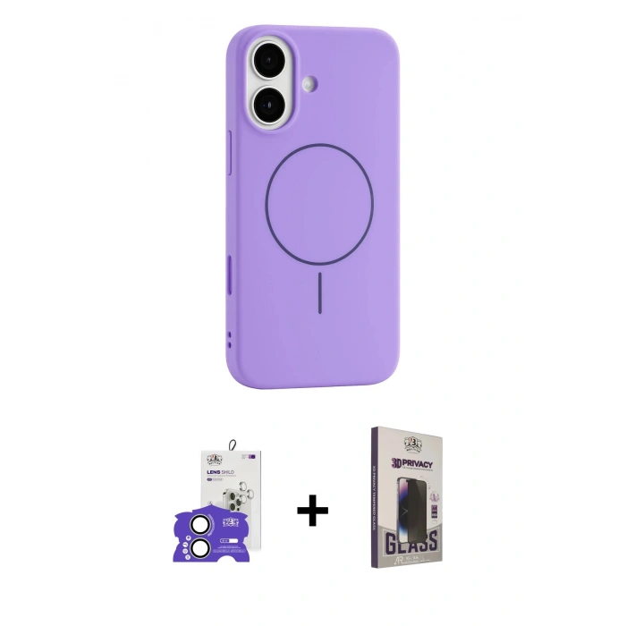 MARSİLYAN™- iPhone 17 Kılıf Yankı Form Serisi - Siyah Bilvis Hayalet Cam Ekran Koruyucu + Bilvis Titan Kamera Lens - AKYL
