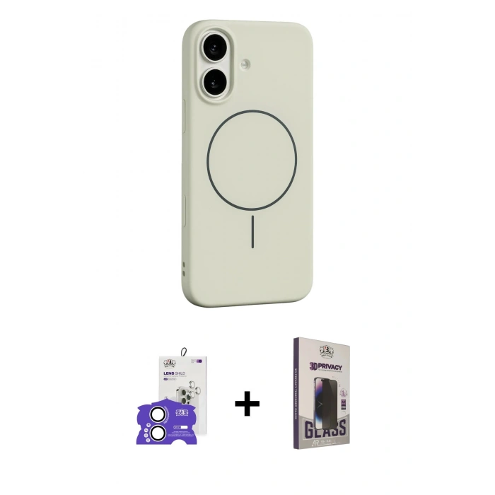 MARSİLYAN™- iPhone 17 Kılıf Yankı Form Serisi - Siyah Bilvis Hayalet Cam Ekran Koruyucu + Bilvis Titan Kamera Lens - GS