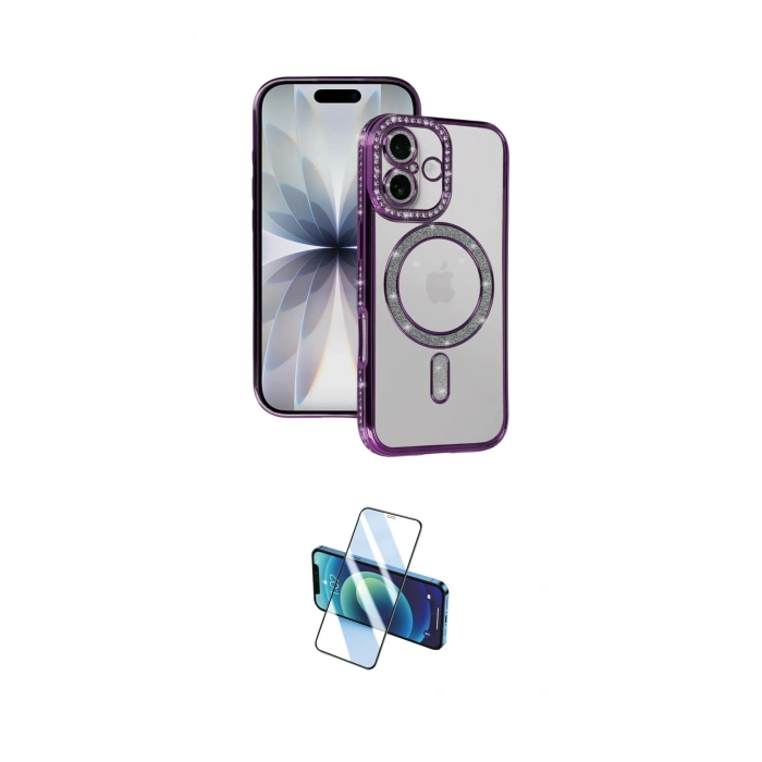 MARSİLYAN™- iPhone 17 Kılıf Zirve Doku Prime - Siyah 3D Antistatik Seramik Nano Ekran Koruyucu