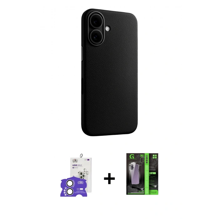 MARSİLYAN™- iPhone 17 Kılıf Zirve Modern Prime - Şeffaf 360 Full Body Arka Koruyucu + Bilvis Titan Kamera Lens - GS