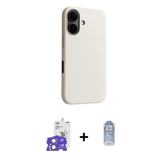 MARSİLYAN™- iPhone 17 Kılıf Zirve Modern Prime - Siyah Joko Magic 5D Cam + Bilvis Titan Kamera Lens - AKYL