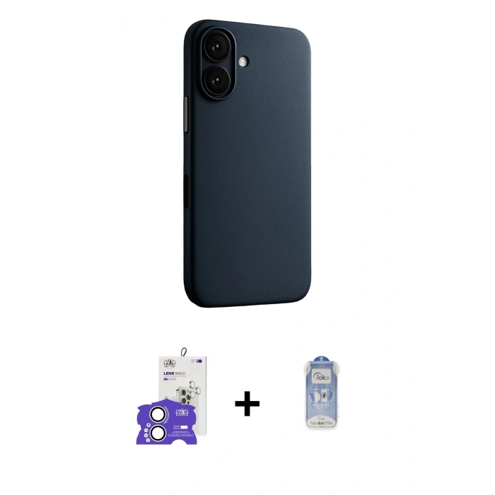 MARSİLYAN™- iPhone 17 Kılıf Zirve Modern Prime - Siyah Joko Magic 5D Cam + Bilvis Titan Kamera Lens - GS
