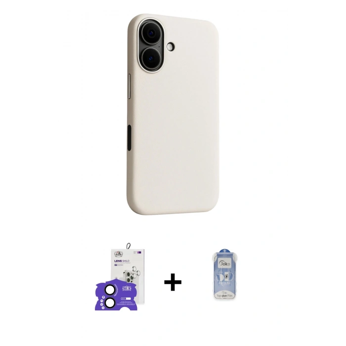 MARSİLYAN™- iPhone 17 Kılıf Zirve Modern Prime - Siyah Joko Magic 5D Cam + Bilvis Titan Kamera Lens - SH